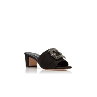 martanew mules de satn negro con hebilla de joya 1 330x330 - MARTANEW Mules de sat&eacute;n negro con hebilla de joya