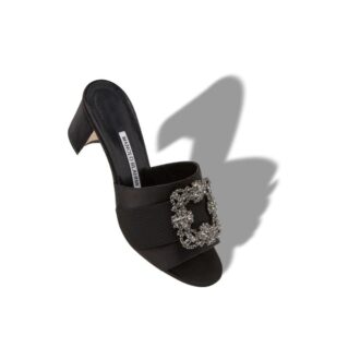 martanew mules de satn negro con hebilla de joya 2 330x330 - MARTANEW Mules de sat&eacute;n negro con hebilla de joya